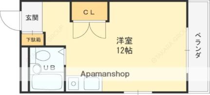 大阪府東大阪市南四条町(賃貸マンション1R・4階・24.00㎡)の写真 その2