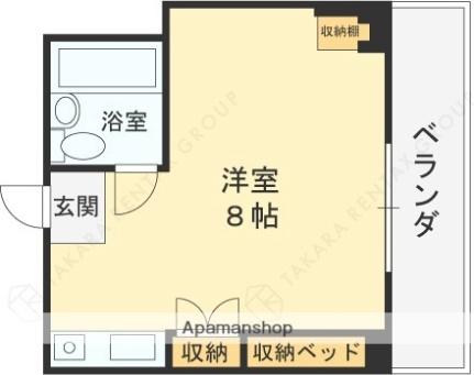 グローリア高井田 703｜大阪府東大阪市高井田西６丁目(賃貸マンション1R・7階・18.60㎡)の写真 その2