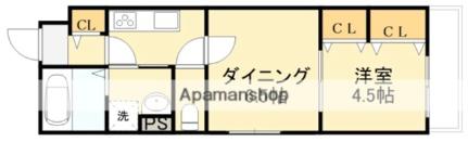 クリエオーレ稲葉 101 ｜ 大阪府東大阪市稲葉１丁目（賃貸アパート2K・1階・33.63㎡） その2