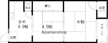 大阪府東大阪市吉田７丁目(賃貸マンション2K・2階・32.00㎡)の写真 その2