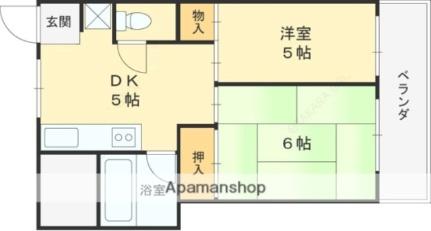 シャトー西村 305｜大阪府東大阪市吉田７丁目(賃貸マンション2DK・3階・38.00㎡)の写真 その2