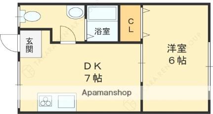 タイガースマンション ｜大阪府東大阪市稲田新町１丁目(賃貸マンション1DK・3階・27.00㎡)の写真 その2