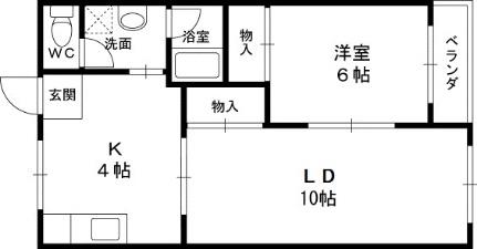 バッハレジデンス深井 303号室｜大阪府堺市中区深井清水町(賃貸マンション1LDK・5階・43.74㎡)の写真 その2