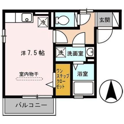 セジュールエルグリーン 201 ｜ 大阪府柏原市本郷４丁目（賃貸アパート1R・2階・24.64㎡） その2