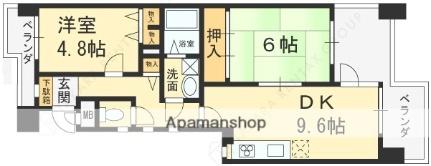 ピカソ平野 105｜大阪府大阪市平野区加美西１丁目(賃貸マンション2DK・1階・50.15㎡)の写真 その2