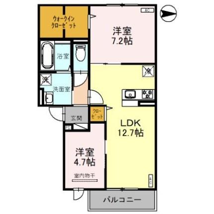 リヴィエール 202｜大阪府柏原市古町３丁目(賃貸アパート2LDK・2階・58.37㎡)の写真 その2