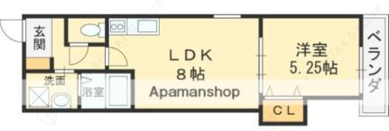 コラッジオ本町 301｜大阪府八尾市本町６丁目(賃貸アパート1LDK・3階・32.70㎡)の写真 その2