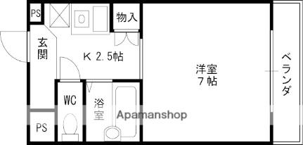 フルーリ深井 410｜大阪府堺市中区深井東町(賃貸マンション1K・4階・22.00㎡)の写真 その2