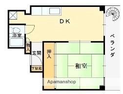 ホーク源 104｜大阪府寝屋川市池田中町(賃貸マンション1DK・1階・27.00㎡)の写真 その2