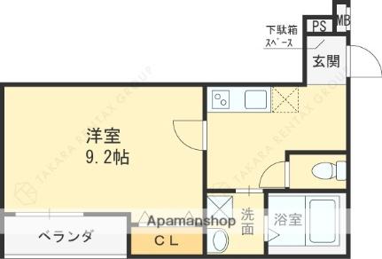 大阪府門真市本町（賃貸アパート1K・2階・31.40㎡） その2