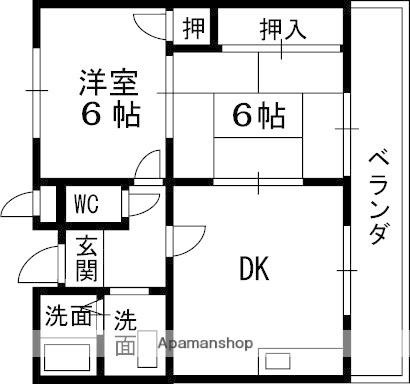 エステート樋口 105｜大阪府高槻市芝生町３丁目(賃貸アパート2DK・1階・46.62㎡)の写真 その2