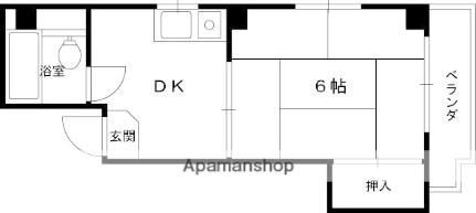 デーム香里ベータ 303｜大阪府寝屋川市香里北之町(賃貸マンション1K・3階・19.00㎡)の写真 その2