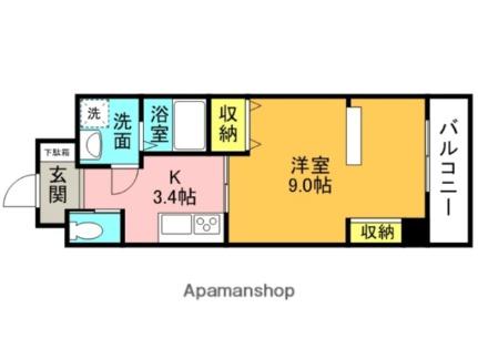 大阪府枚方市甲斐田東町(賃貸マンション1K・3階・29.24㎡)の写真 その2