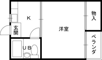 ＯＭレジデンス萱島 3B｜大阪府寝屋川市萱島東２丁目(賃貸マンション1K・3階・16.00㎡)の写真 その2