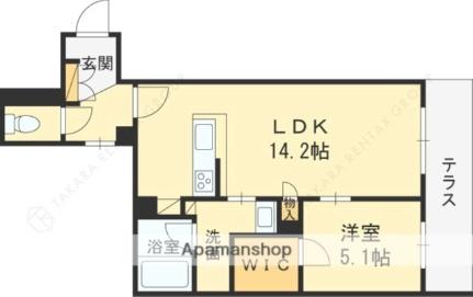 大阪府門真市幸福町(賃貸マンション1LDK・3階・49.09㎡)の写真 その2