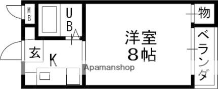 香里グリーンハイツ 305｜大阪府寝屋川市香里新町(賃貸マンション1R・3階・18.00㎡)の写真 その2