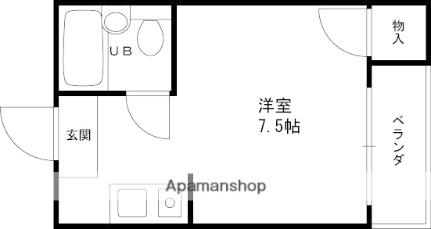 香里グリーンハイツ 106｜大阪府寝屋川市香里新町(賃貸マンション1R・1階・16.00㎡)の写真 その2