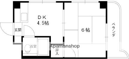 ロータリーマンション香里北之町 313｜大阪府寝屋川市香里北之町(賃貸マンション1K・3階・21.00㎡)の写真 その2