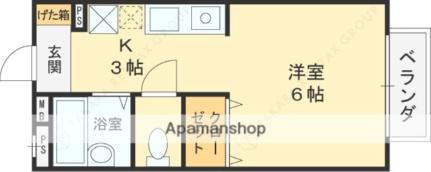 メゾンＴＯＫＩ 202｜大阪府羽曳野市はびきの２丁目(賃貸アパート1R・2階・21.12㎡)の写真 その2