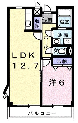 ヴィラ　西浦 207｜大阪府羽曳野市西浦(賃貸アパート1LDK・2階・43.82㎡)の写真 その2