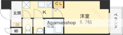 パーラム徳庵 802｜大阪府東大阪市徳庵本町(賃貸マンション1K・8階・22.56㎡)の写真 その2