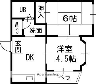 ベルメゾン池田 202｜大阪府寝屋川市池田１丁目(賃貸マンション2DK・2階・32.00㎡)の写真 その2