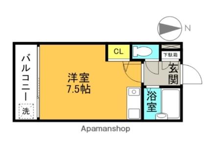 大阪府高槻市北園町(賃貸マンション1K・5階・25.00㎡)の写真 その2