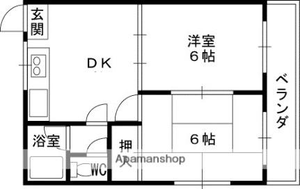 サンライフ出雲 301｜大阪府寝屋川市出雲町(賃貸マンション2DK・3階・40.00㎡)の写真 その2