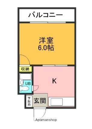 ロータリーマンション香里北之町 406｜大阪府寝屋川市香里北之町(賃貸マンション1K・4階・21.00㎡)の写真 その2