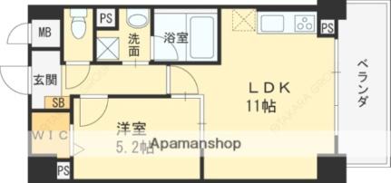 アベニール鷺洲 302｜大阪府大阪市福島区鷺洲５丁目(賃貸マンション1LDK・3階・40.06㎡)の写真 その2