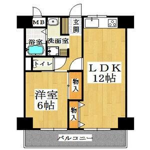 ロベリア弐番館 202｜大阪府大阪市福島区吉野５丁目(賃貸マンション1LDK・2階・43.92㎡)の写真 その2