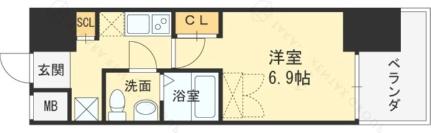 ＳＥＲＥＮｉＴＥ福島ｓｃｅｌｔｏ 1108｜大阪府大阪市福島区吉野２丁目(賃貸マンション1K・11階・23.32㎡)の写真 その2