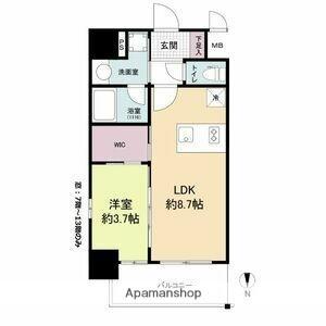 リヴェント福島 801｜大阪府大阪市福島区鷺洲３丁目(賃貸マンション1LDK・8階・32.55㎡)の写真 その2