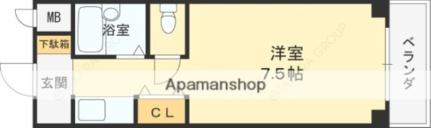 エクセルシオール長田 308｜大阪府東大阪市長田東３丁目(賃貸マンション1R・3階・22.10㎡)の写真 その2