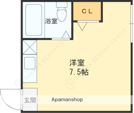 ヴィラ若江 305｜大阪府東大阪市岩田町４丁目(賃貸マンション1R・3階・17.00㎡)の写真 その2