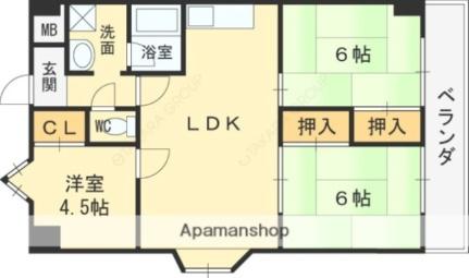 ＧＲＡＮＤ　ＳＴＥＡＤＹ八戸ノ里 305｜大阪府東大阪市若江西新町３丁目(賃貸マンション3LDK・3階・62.37㎡)の写真 その2