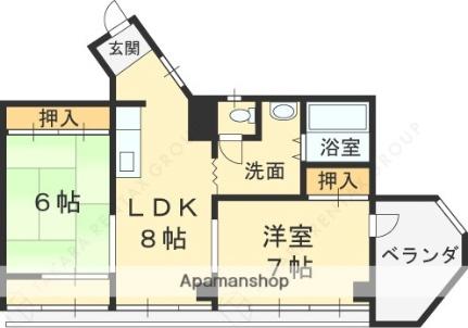 小阪ビル ｜大阪府東大阪市小阪本町１丁目(賃貸マンション2LDK・7階・48.00㎡)の写真 その2