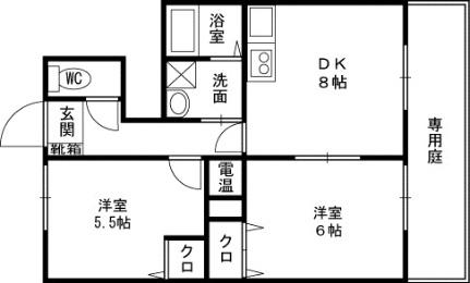 パナコート長田 102号室｜大阪府東大阪市長田西２丁目(賃貸アパート2DK・1階・48.56㎡)の写真 その2