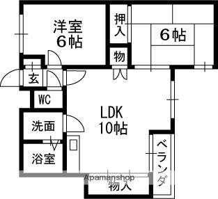 マンション　ラ・マーマ 202｜大阪府八尾市東山本町５丁目(賃貸マンション2LDK・3階・48.99㎡)の写真 その2