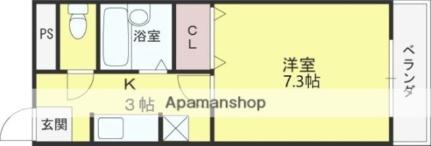 大阪府羽曳野市白鳥１丁目(賃貸マンション1K・4階・22.00㎡)の写真 その2