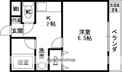 プロムナードみささぎ 102｜大阪府羽曳野市野々上３丁目(賃貸マンション1K・1階・21.00㎡)の写真 その2