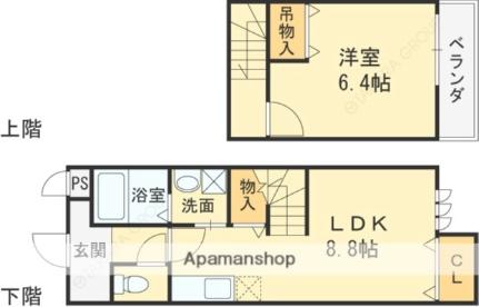 スリーハーブズ谷佐 103｜大阪府堺市中区深井畑山町(賃貸アパート1LDK・1階・41.34㎡)の写真 その2