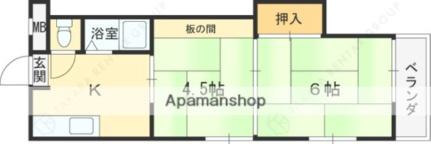 ハイネスト八戸ノ里 205｜大阪府東大阪市下小阪５丁目(賃貸マンション2K・2階・23.00㎡)の写真 その2