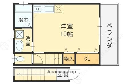 大阪府羽曳野市高鷲３丁目（賃貸アパート1R・2階・31.50㎡） その2