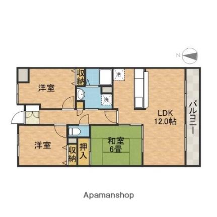 星見9番館 ｜大阪府茨木市星見町(賃貸マンション3LDK・3階・65.00㎡)の写真 その2