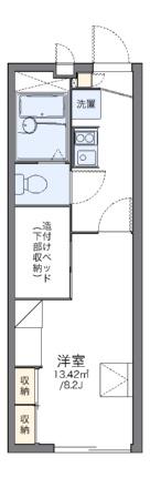 レオパレスノーサイド平田 105｜大阪府茨木市平田台(賃貸アパート1K・1階・22.35㎡)の写真 その2