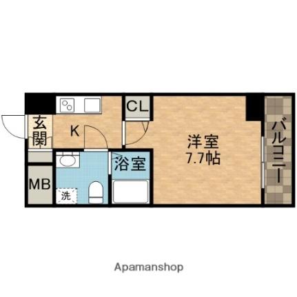 大阪府摂津市千里丘１丁目(賃貸マンション1K・7階・23.45㎡)の写真 その2