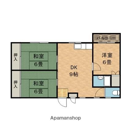 西町ロイヤルマンション ｜大阪府高槻市西町(賃貸マンション3DK・2階・55.00㎡)の写真 その2