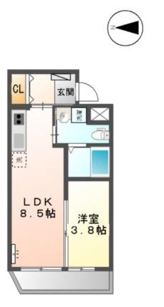 ｃｏｚｙ豊中蛍池 308 ｜ 大阪府豊中市螢池中町３丁目（賃貸マンション1LDK・3階・31.54㎡） その2