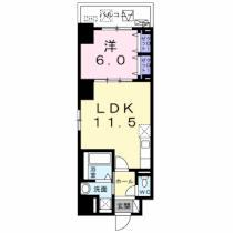 ブリーゼ 601 ｜ 大阪府吹田市江の木町（賃貸マンション1LDK・6階・46.17㎡） その2